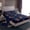 Blue Brown, variant on jejeloiu Sports Football Full Size Sheets,Soccer Game Bed Sheets,Colorful Flame Sheet Sets For Children,Super Cozy Bedroom Decor,4-Piece
