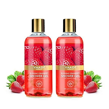 Vaadi Herbals Blushing Strawberry Shower Gel, 300g (Pack of (Best Shower Gel For Women In India)