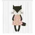 thumbnail image 3 of Ambesonne Cat Shower Curtain, House Pet in Dress, 69"Wx75"L, Multicolor, 3 of 3