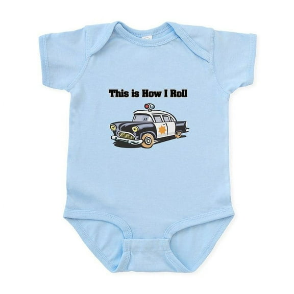 CafePress - How I Roll (Police Car) Infant Bodysuit - Baby Light Bodysuit, Size Newborn - 24 Months