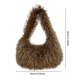 thumbnail image 3 of Bolso Hobo esponjoso para mujer, Bolso de muñeca suaves y esponjosos, Bolso diario de invierno para niñas Y2K de piel sintética, 3 of 5
