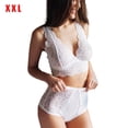 thumbnail image 1 of Conjunto de lencería de encaje de malla encantadora para mujer, sujetador floral, bragas, ropa interior, ropa de dormir, regalo, XXL Vogacara XX000207-05, 1 of 7