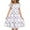 Purple-16, variant on Avrntaa Summer Girls' Casual Swing Dress Short Sleeve Ruffle Trim A-Line Midi Dress Crewneck 5-14Y