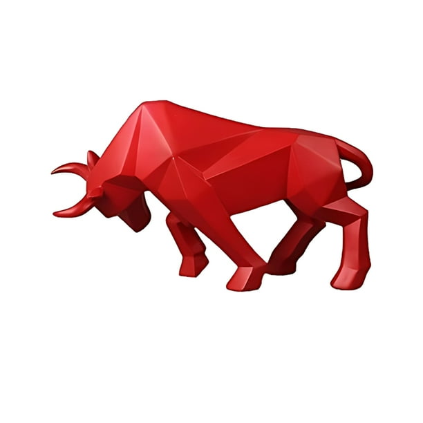 Escultura de toro Toystoory natural textura Suave rojo