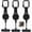 3pcs, variant on TripleHBB Phone Tether Anti Theft,Retractable Phone Holder,Lanyard Steel Line Cellphone Strap with Locking Carabiner and Metal Tab for Outdoor Skiing Climbing