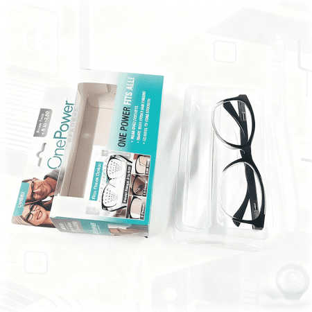 Adjustable Auto-Focus Reading Glasses +0.5 to +2.5 – Unisex One-Power Magnifiers