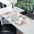 thumbnail image 5 of Desk Mat, Abstraction Hand Painted Flowers Extended Gaming Mouse Pad (31.5x15.75 in), Cute Large Non-Slip Rubber Base Mousepad with Stitched Edges, Keyboard Mouse Mat Desk Pad for Game Office, 5 of 6