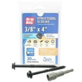 thumbnail image 1 of Grip-Rite 5037440 0.375 en Fil x 4 in. Vis Structurelles de Tête de Rondelle Hexagonale Étoile&44; Pack de 20, 1 of 1
