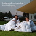 thumbnail image 6 of Teler Goose Down Comforter Queen Size, Extra Fluffy White Duvet Insert, Ultra-Soft, Breathable , All Season Hotel Luxury Bedding Comforters, 4 Corner & Center Loops , White, 6 of 10