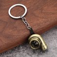 thumbnail image 2 of Turbocharger Keychain Round Hoop Stainless Chain Polished -deformed Decoration Alloy Gift Shop School Decor Pendant, 2 of 7