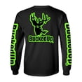 thumbnail image 2 of Youth Long Sleeve BuckedUp® Black with Green Logo, 2 of 3