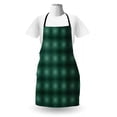 thumbnail image 3 of Baroque Apron, Monochrome Style Natural Streaks Drawn by Hand, Unisex Kitchen Bib with Adjustable Neck for Cooking Gardening, Adult Size, Hunter Green Mint Green, by Ambesonne, 3 of 4
