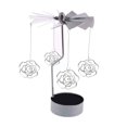 thumbnail image 2 of Candelero giratorio giratorio con luz de té, candelabro de metal para decoración del hogar de Navidad, candelabro de metal seitruly JJ8918-07B, 2 of 3