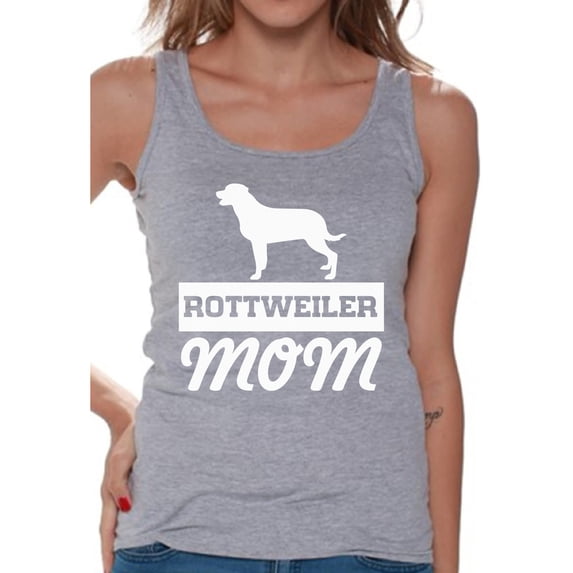 Awkward Styles Women's Rottweiler Mom Graphic Tank Tops Dog Mom Gift Idea
