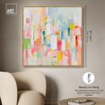 thumbnail image 5 of Color Symphony I Canvas Spring Abstracts by Art Remedy, Gold Frame, 40" x 40", 5 of 7