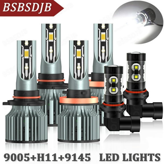 For Toyota Solara 2004 2005 2006 LED Headlight High Low Beam Fog Light Bulbs