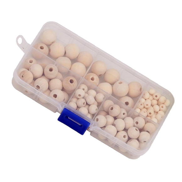 148 Piezas de Espaciadoras de forma forma forma de Sin Terminar Naturales de Dentición Macarena Cuentas sueltas redondas de madera