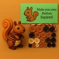thumbnail image 3 of jesticaly Ornements de Noël 3D Animal DIY Boutons Réutilisables Festifs Exquis Compacts Multifonctionnels pour Raton Laveur de Noël, 3 of 6