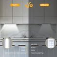 thumbnail image 2 of Led Closet Light With Motion Sensor, 12 Inch Dimmable Rechargeable Led Under Kitchen Cabinet Light, Magnetic Under Counter Wireless Lighting For Office Cupboard, Stairs, Garage, 2 of 8