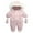 Pink, variant on SILVERCELL 6-24M Baby Girls Boys Winter Warm Snowsuit With Gloves Kids Thicken Fleece Lined Hooded Jumpsuit Snowsuits Coat Outerwear