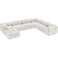 thumbnail image 4 of Meridian Furniture Ames Cream Boucle Fabric Modular Sectional, 4 of 17