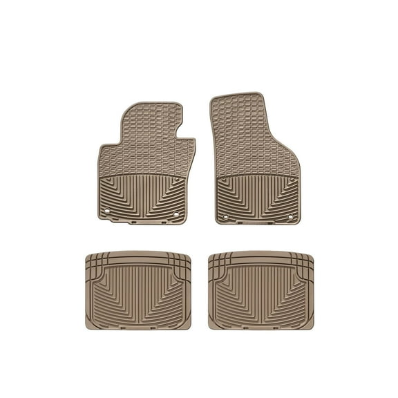 WeatherTech All-Weather Floor Mats compatible with VW Passat, CC - 1st & 2nd Row, Tan