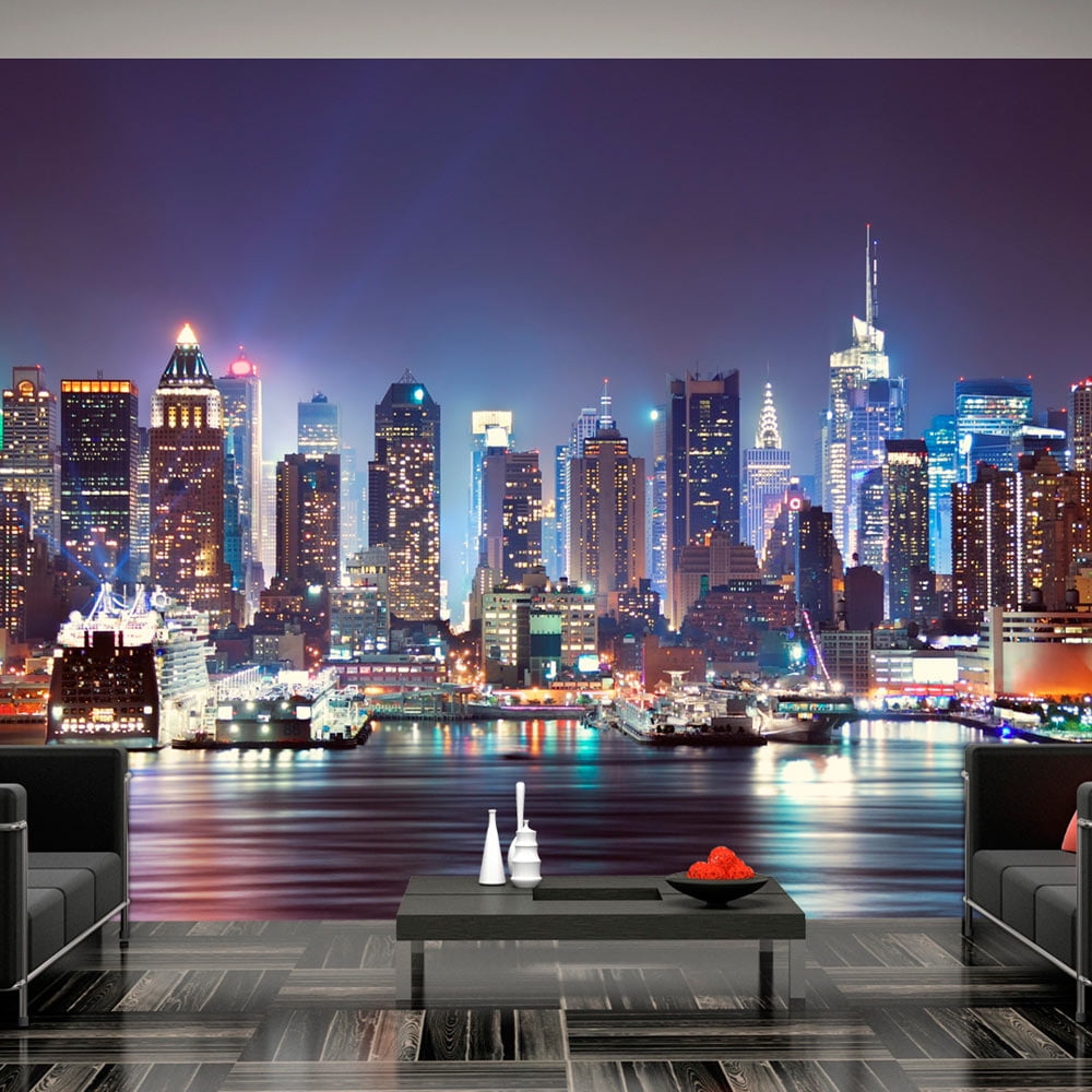 Wall mural Night in New York City
