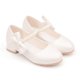 thumbnail image 4 of Zapatos para niños, zapatos de cuero para niños, lazo blanco, primavera y otoño, zapatos de princesa de tacón alto para niñas, zapatos de marea perlada, 4 of 6