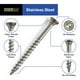 thumbnail image 3 of Tornillos para madera exterior Deck Plus 48463 de acero inoxidable, 125 unidades, 3 of 9