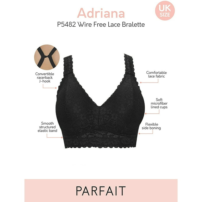Parfait Adriana Wire Free Lace Bralette P5482 - Black – The