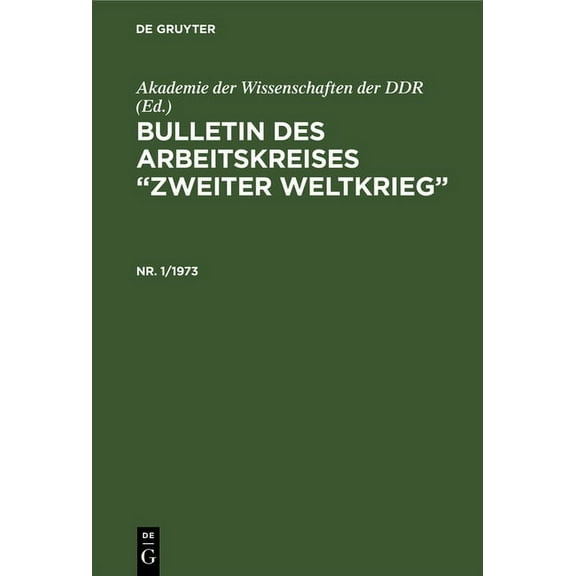 Bulletin des Arbeitskreises "Zweiter Weltkrieg", (Hardcover)