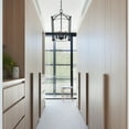 thumbnail image 4 of 4-Light 12.01-in Matte Black Pendant Light for Kitchen, Living Room, Dining Room, 4 of 10