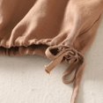 thumbnail image 7 of KIHOUT Women's Ruffled Trim Linen Blend Tank Top Crew Neck Drawstring Waist Casual Blouse for Spring Summer Wear, 7 of 7
