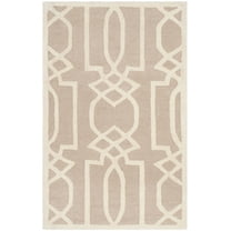 SAFAVIEH Bella Janis Abstract Wool Area Rug, Sand/Ivory, 2'6" x 4'