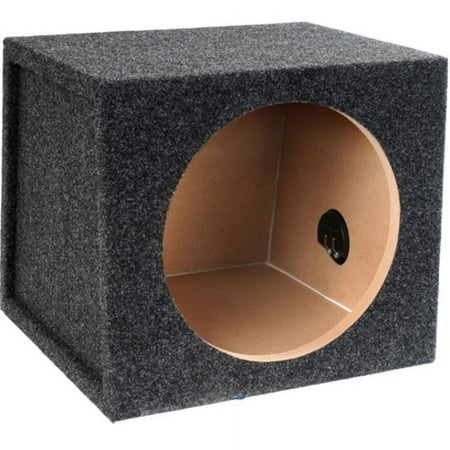 Atrend - 10" Single Subwoofer Enclosure for Most Hatchbacks - Charcoal