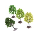 thumbnail image 4 of 4Pieces 9cm Miniature Green Garden Plants Super Realistic Model Trees Part, 4 of 6
