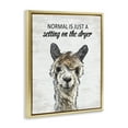 thumbnail image 3 of Stupell Industries Normal is Just Dyer Setting Quotes and Sayings Painting Gold Floater Framed Canvas Art Print Wall Art, 17 x 21, 3 of 9