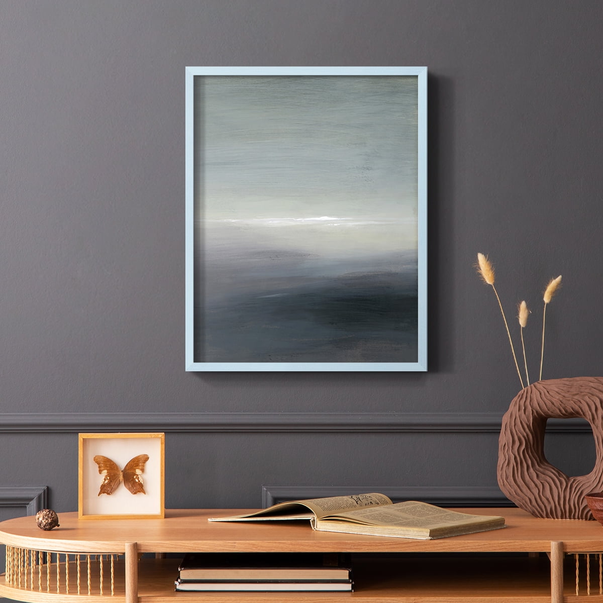 Windy Moor II Framed Print - Solid Wood in Single Picture Frame Solid Wood 2 Framed Print