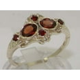 thumbnail image 2 of 925 Sterling Silver Natural Garnet Womens Anniversary Ring - Size 8.25, 2 of 6