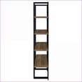 thumbnail image 2 of Bookcase 4-Shelf Modern Open Shelf | Black & Walnut Brown | 70.75” H x 47.25” W | Contemporary,Modern | Primary Living Space, 2 of 11