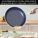 thumbnail image 5 of Nuwave Healthy Duralon Blue - Juego de utensilios de cocina antiadherentes de cerámica, con infusión de diamante, resistente a los arañazos, sin PFAS, apto para lavavajillas y horno, listo para inducc, 5 of 5