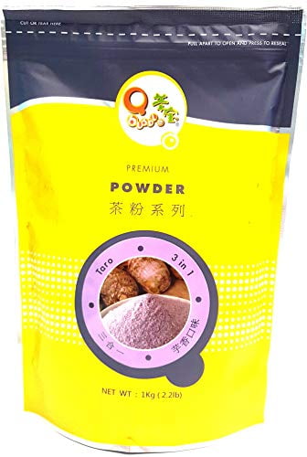 NineChef Bundle - Qbubble Tea Taro Powder 2.2 Pound + 1 NineChef Brand Long Handle Spoon