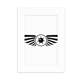 thumbnail image 1 of Vector patrón de ojo negro decoracion Marco de Fotos de escritorio imagen Blanco Pintura arte 5x7 pulgadas, 1 of 4