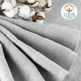 thumbnail image 3 of Clara Clark Bath Towels Set, 100% Cotton Luxury Softness 6 Pc Set, Gray, 3 of 7