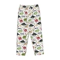thumbnail image 4 of Goofa Dinosaur Printed Soft Pajama Pants for Women, Wide Leg Comfy Casual Lounge Yoga Pants-Small, 4 of 9