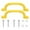Yellow, variant on TUIBELYN 2pcs Playground Safety Handle Non-Slip Plastic Kids Outdoor Grab Playground Handles