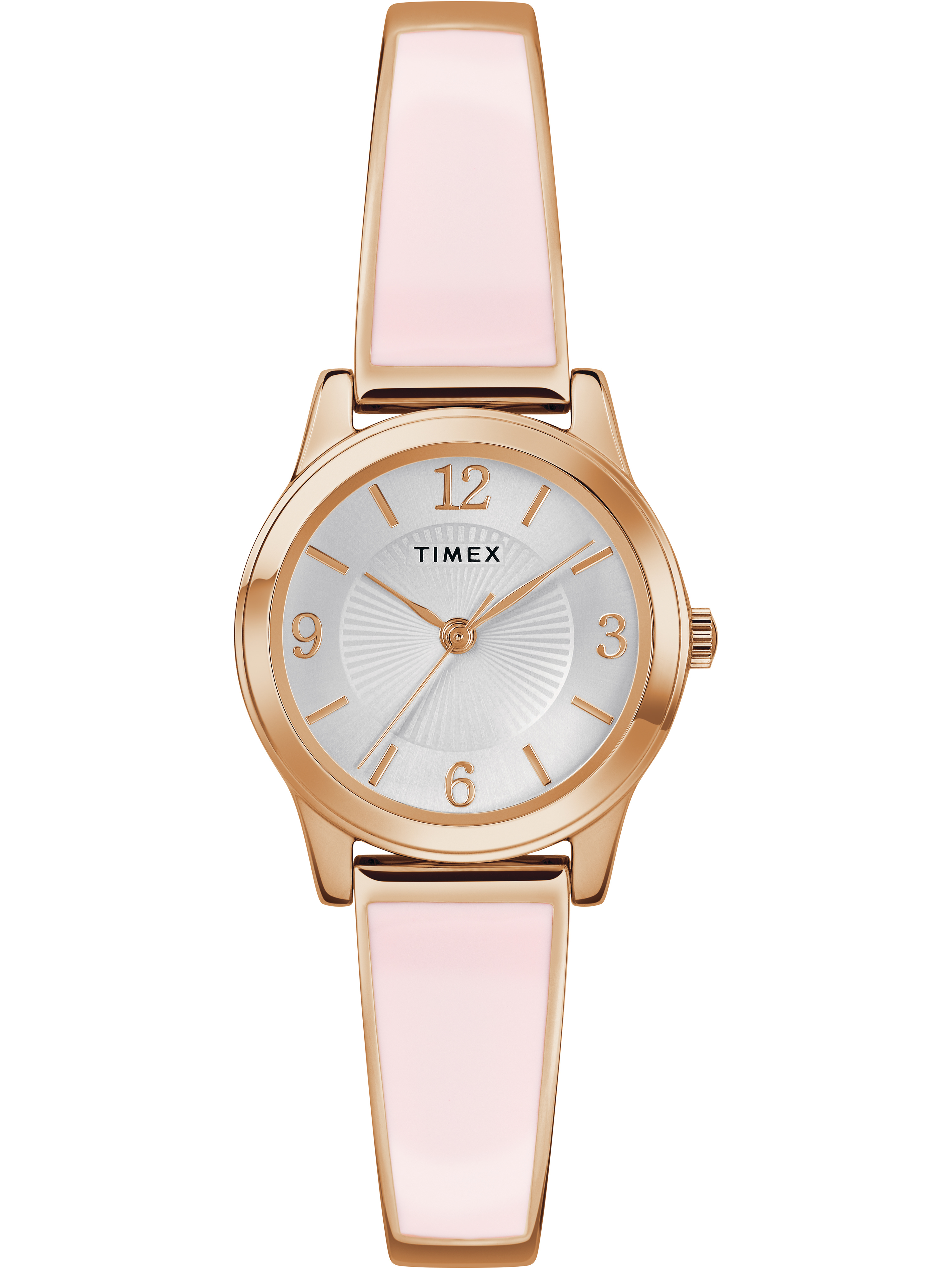 Timex Women's Stretch Bangle 25mm Blush/Rose Gold-Tone Watch, Expansion Band
