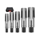 thumbnail image 1 of Juego de grifos de tubería NPT de 5 piezas LIUXGMXG 1/8 pulg. 1/4 pulg. 3/8 pulg. 1/2 pulg. 3/4 pulg. Plata, 1 of 5