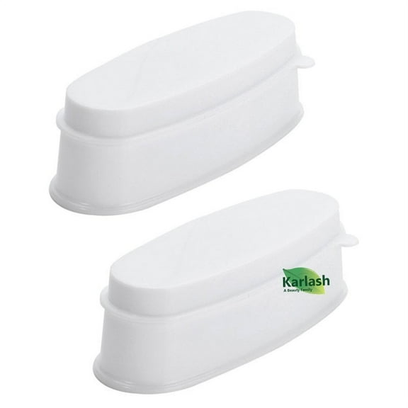 Karlash French Tip Manicure Mold Dip Case Nail Dipping Powder Container Tray Pack of 2