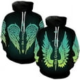 thumbnail image 2 of Lotusprinthandmade His Angel Angel Wings Hoodie 3D S-5XL Multicolor, 2 of 5